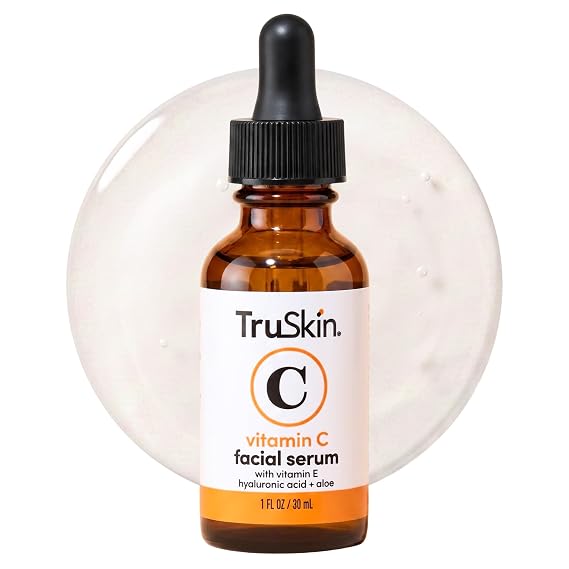 TruSkin Brightening Vitamin C Serum for Face with Hyaluronic Acid, 1 fl oz