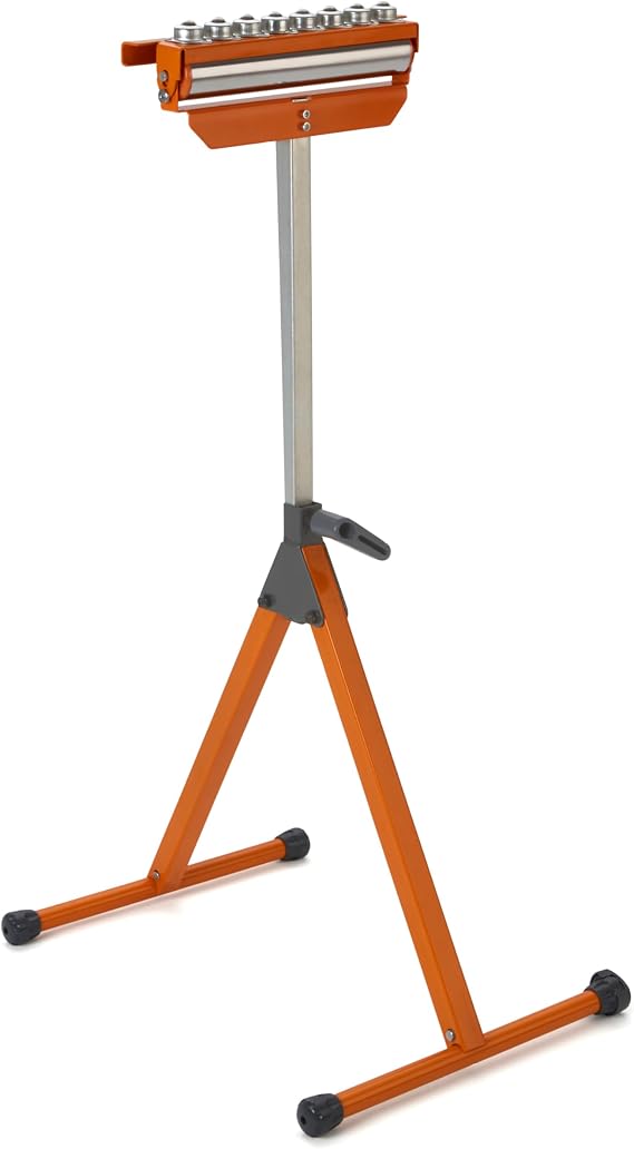 PortaMate Stand PM-5093 Tri Function Pedestal 11.25-Inch Polished Steel 6 Ball Multi-Directional Rollers