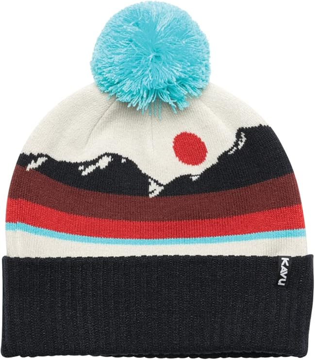 KAVU Herschel Cuffed Pom Beanie, 100% Acrylic Knit Hat