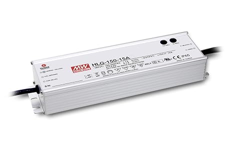 MEAN WELL HLG-150H-24B 150 W Single Output 6.3 A 24 Vdc Output Max IP67 Switching Power Supply - 1 item(s)