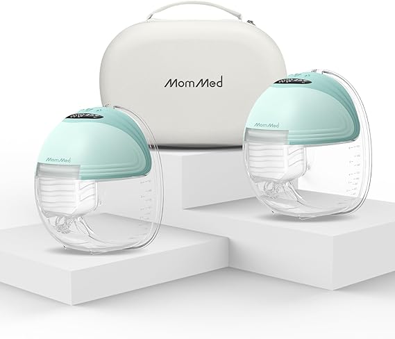 Wearable Breast Pumps (Model S21), Lightweight Rechargeable Electric Breast Pump with 3 Modes & 12 Suction Levels, Portable Breastfeeding Device with Carrying Case