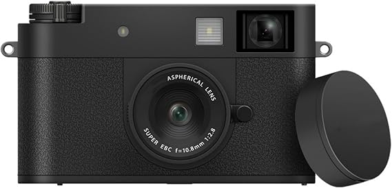 X Half Xhalf Anti-Scratch Camera Body Cover Sticker with Lens Cap Sticker Protector for Fujifilm Fuji X Half,Camera Protection Decorative Stickers, Anti-Slide Grip Holder Skin Guard Shield - Black