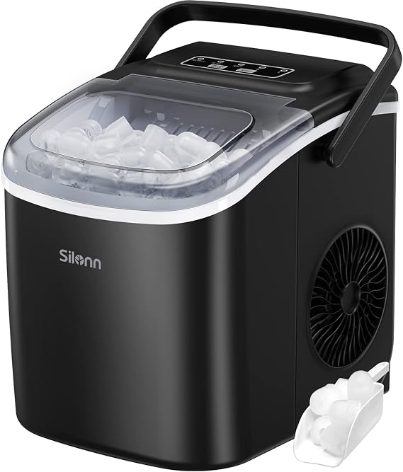 Silonn Ice Makers Countertop, Protable Ice Maker