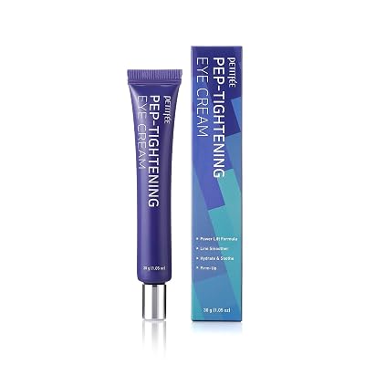 Petitfee Pep-Tightening Eye Cream 1.05 oz 30g - Peptide Eye Cream with Green Tomato Extract, Coffee Seed Extract, Ceramide NP, for Fine Lines, Tightening Under Eye, Line Smoother, Korean Skin Care