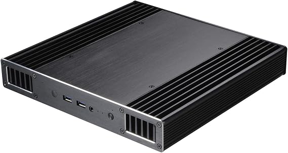 Akasa Plato X8 | Intel 8th Gen NUC (Bean Canyon) | 38.5mm high | PC Fanless Case | Aluminium | VESA | IR | Microphone | Heatsink | CPU Cooling | UCFF | 2.5" SSD HDD | A-NUC43-M1B...