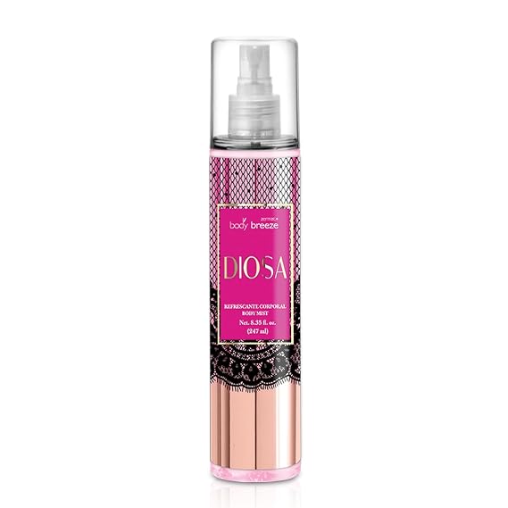 Zermat Diosa, Body Mist for Women -Formulated with glycerin to help preserving skin hydration. 8.35 Fl. Oz.