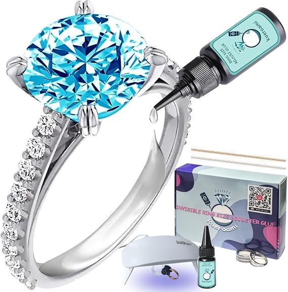 Ring Sizers for Loose Rings,Kueroami Wedding Band Adjuster,Inserts for Rings that are Too Big,Make Smaller Without Resizing,Reducer by 0.5-2(Clear)