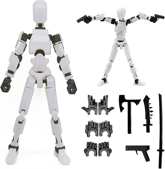 DANONI Titan 13 Action Figures,3D Printed Dummy Robot 13 Action Figure Set