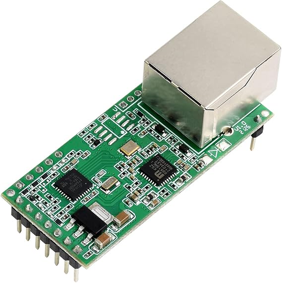 Waveshare Serial UART TTL to Ethernet Converter Module Upgradable High-Speed Low-Power High-Stability UART to ETH Kit (3.3V DC or 5V DC)
