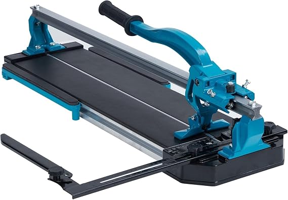 24 Inch Manual Tile Cutter, Single Rails Ceramic Tile Cutter,Tile Cutter With Tungsten Carbide Scoring Wheel, Laser Guided Precision,Precision Cutting, Anti-Skid Feet