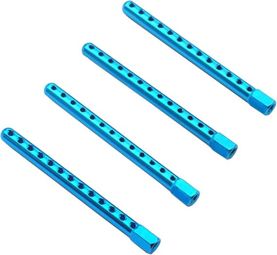 RC Aluminum Body Post Mounts,RC Car Shell Column 60mm Compatible with Redcat Racing Lightning STK STR EPX PRO 1/10 On-Road Car,Blue