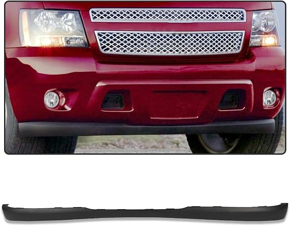 New Front Bumper Air Deflector Lower Valance | Compatible with Chevrolet Tahoe Suburban Avalanche 2007-2013 Replacement 2008 2009 2010 2011 2012