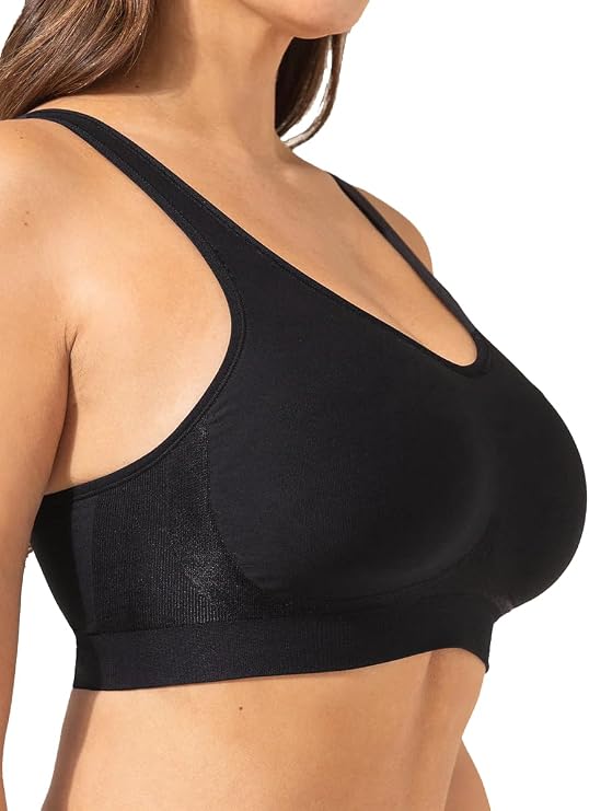 Truekind Bras for Women - Comfortable Wireless Support Bra, Seamless Full Coverage No Underwire Bra for Everyday Comfort