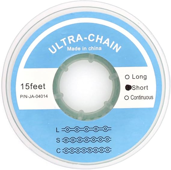 15Feet Dental Orthodontic Elastic Rubber Power Chains Braces Bands Long/Closed/Short (Short, Dark Green)