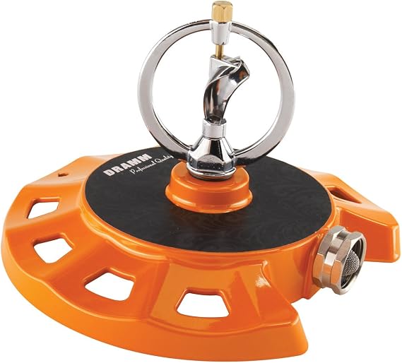 Dramm 15072 ColorStorm Spinning Sprinkler, Orange