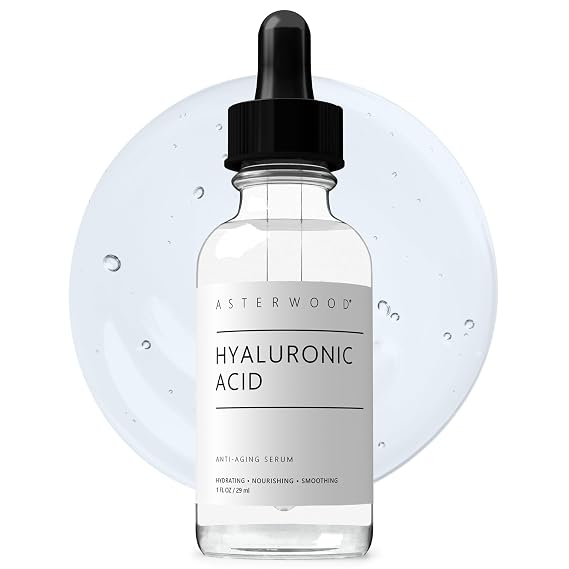 Asterwood Pure Hyaluronic Acid Serum for Face, Anti-Aging & Hydrating