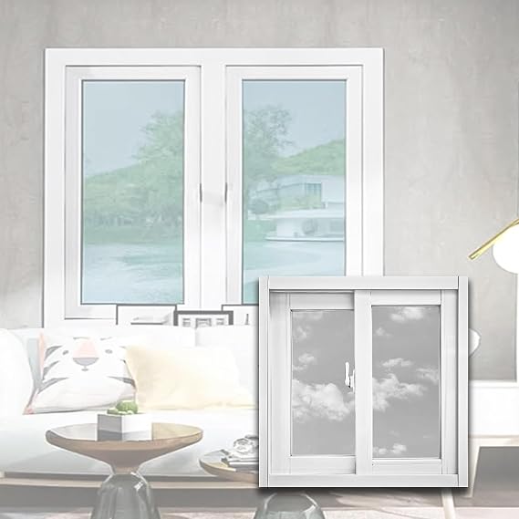Basement Window, 30 29 28 27 26 25 24 23 22 21 20 Inch Large Mobile Home Windows Replacement with Tempered Glass & Screen, Bathroom Small Horizontal Sliding Window, Chicken Coops Aluminum Window(White