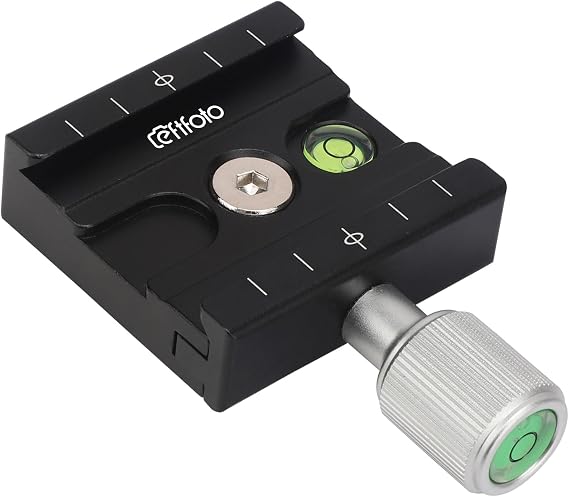 Camera mounts Supports Quick Release Plate 50mm QR Clamp,with1/4-inch Screw Fits Arca-Swiss Standard for Tripod Head Quick Release,Built-in Bubble Level