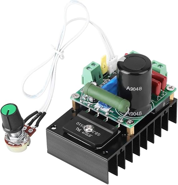 DC Brushless Motor Controller, 15-160V DC 12-110V AC 5A Motor Regulator Control Module High Power Motor Controller Driver Board for 12 v-110v ac /15-160 vc