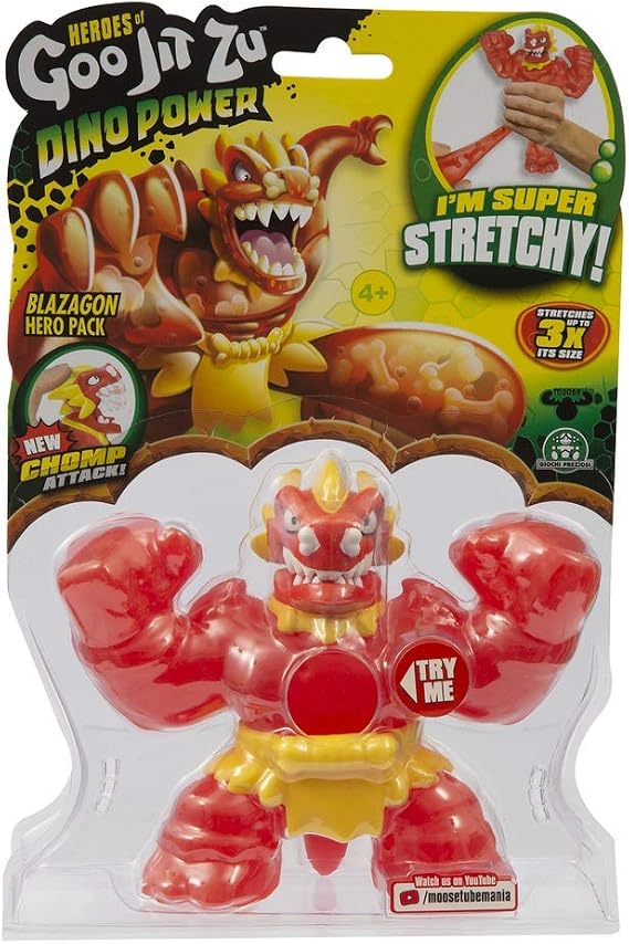 GRANDI GIOCHI Singolo Games Goo JIT Zu Dino Power Pack Single, Assorted Models, GJT11000