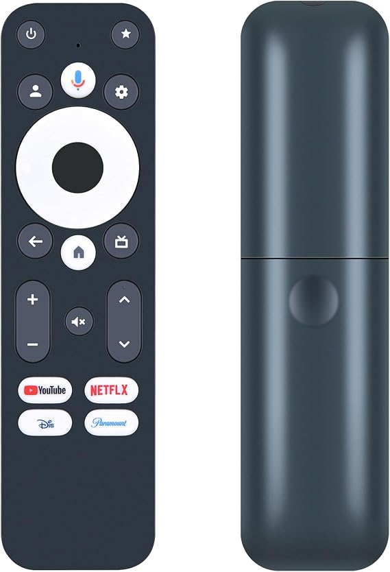 Voice Replacement Remote for Onn Google 4K Pro Streaming Device TV Box | Voice Control, Easy Pairing, 4 Dedicated Shortcut Buttons
