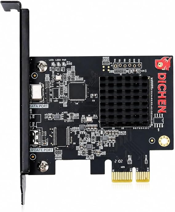 D DICHEN 100T DMA Card: High - Speed USB - C, Seamless MemProcFS/PCILeech compat., top FPGA perf. (PCIe x1, 400MB/s), Powered by FTDI/XC7A100T Chips for efficient Data handling.