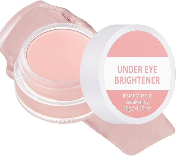 Under Eye Brightener, Brightener & Correctors, Instant-Anti Aging Eraser Eye Concealer for Dark Circles, Eye Colour Corrector Korean Makeup, Light Rose