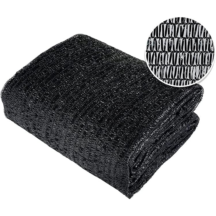 Agfabric 30% Shade Cloth Sunblock Shade Cloth Cover with Clips for Plants, 10 X 30, Black