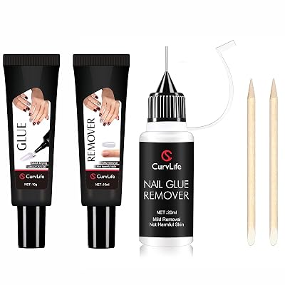 10g Semi Solid Nail Glue Kit and 20ml Pinpoint Nail Glue Remover