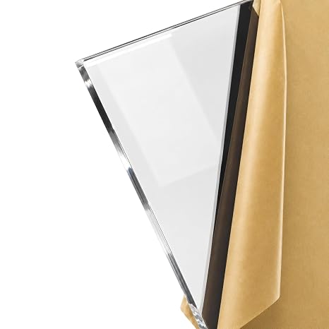 Plastic-Craft | Cast Acrylic Sheet, Clear, 1/16" (0.0625") x 12" W x 12" L