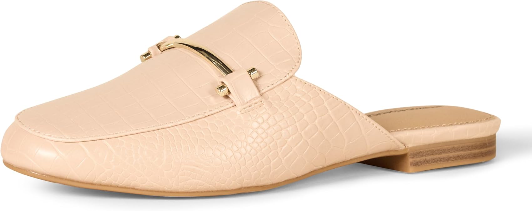 Amazon Essentials Women's Slip On Buckle Mule, Backless