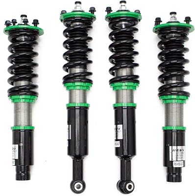 Rev9 R9-HS2-037_2 Hyper-Street II Coilover Suspension Lowering Kit, Mono-Tube Shock w 32 Click Rebound Setting, Full Length Adjustable, compatible with Acura TSX CL9 2004-08