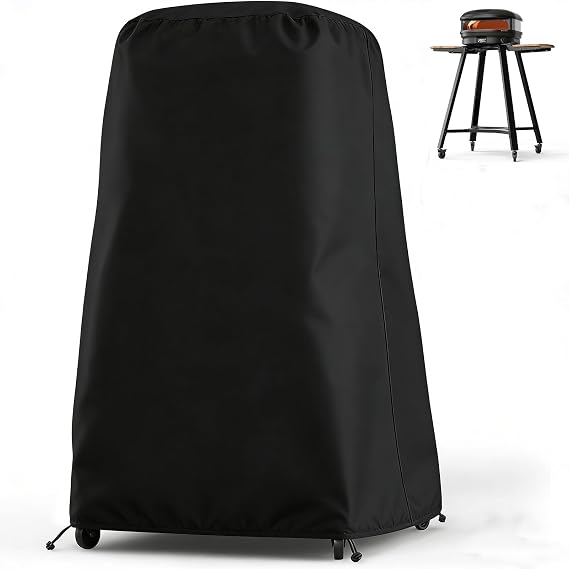 Barbecue Cover, Pizza Oven Cover for Gozney Pizza Oven,420D Outdoor Camping Wood Burner Storage Protective Cover Heavy Duty Waterproof Grill Oven Cover