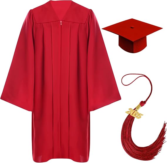 Kindergarten Graduation Cap and Gown Set with 2026 Charms Tassel Graduations Cap and Gown for Kid Preschool