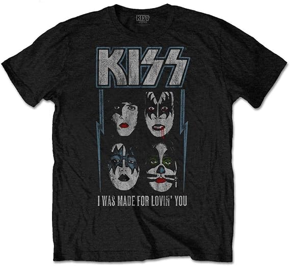 KISS 'Made for Lovin You' (Black) Kids T-Shirt (3-4 Years)