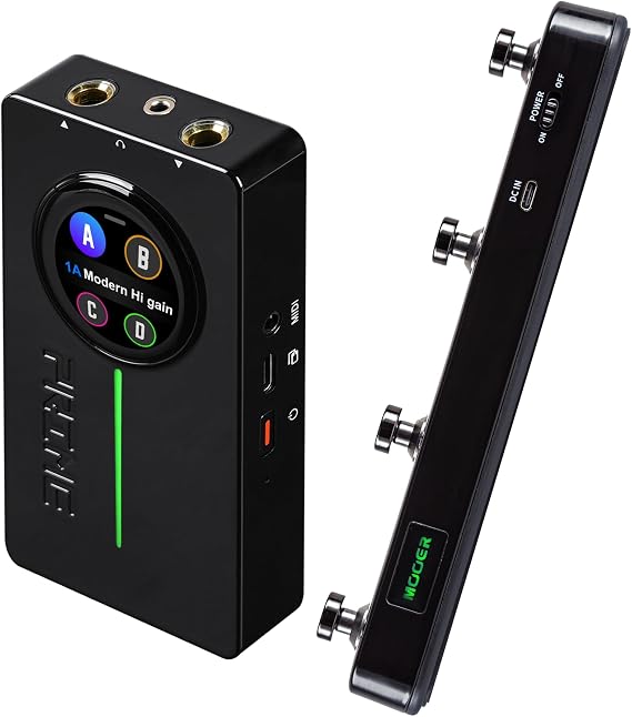 MOOER Prime P2 Intelligent Guitar Multi Effects Pedal & F4 Wireless Footswitch
