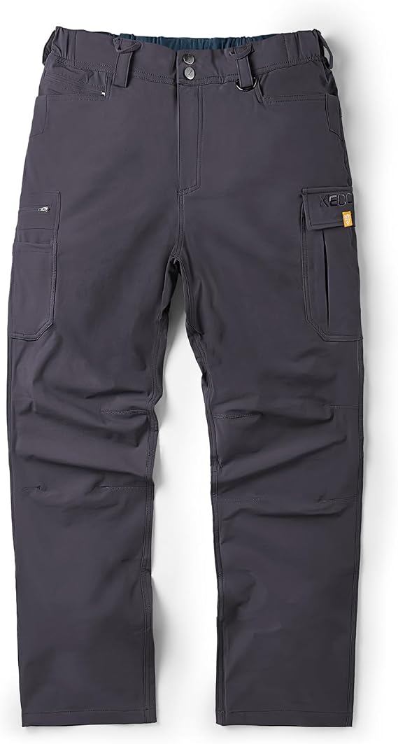 Men's Work Pants - Technical Workwear, Water Resistant, Lightweight, Multi-Pocket with 4-Way Stretch