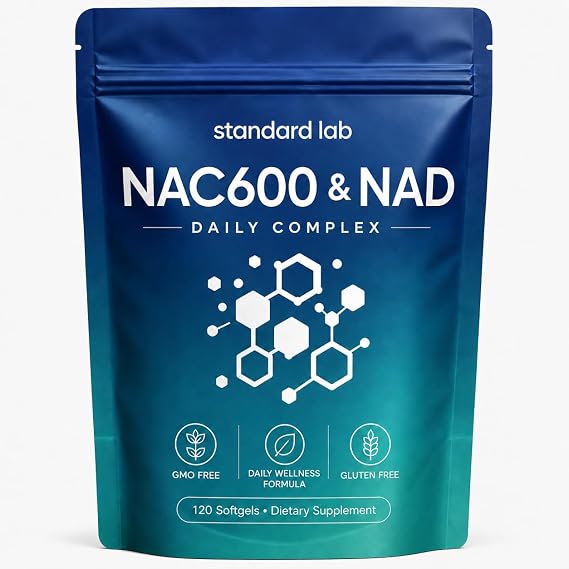 Nac600 & NAD Daily Complex, 600 mg of NAC per Serving