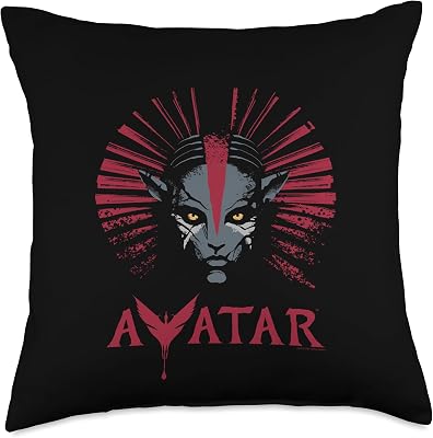 Avatar: Fire and Ash Varang Face Mangkwan Clan & Movie Logo Throw Pillow
