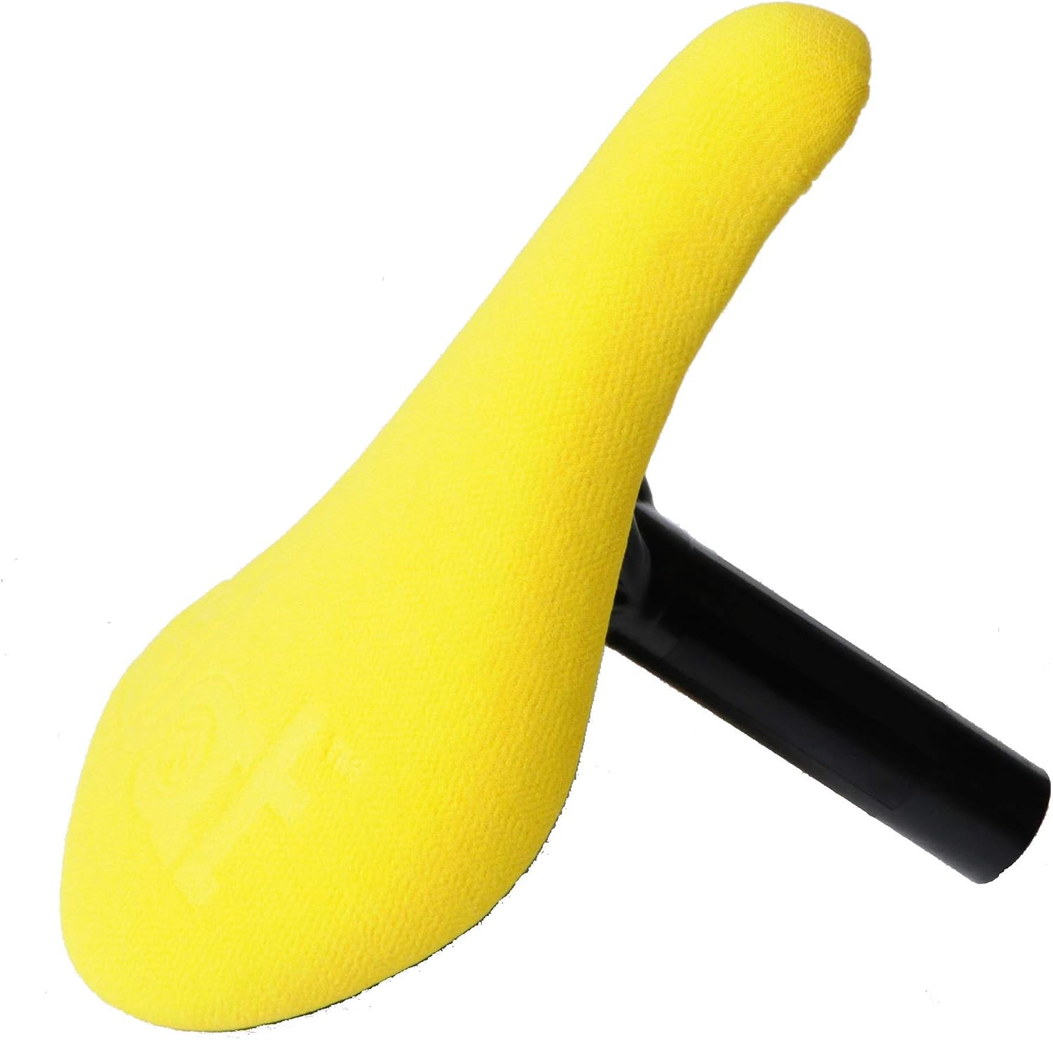Ammaco Eclat Unify BMX Freestyler Fat Padded 2 Piece Seat Saddle With 25.4mm 1" Integrated Seatpost Yellow