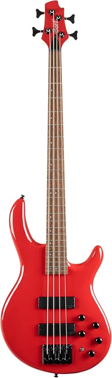 Cort Artisan Series C4 Deluxe 4-String Bass Candy Red