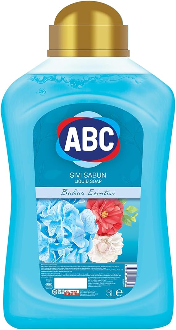 ABC DETERJAN Sıvı Sabun Mavi 3 L