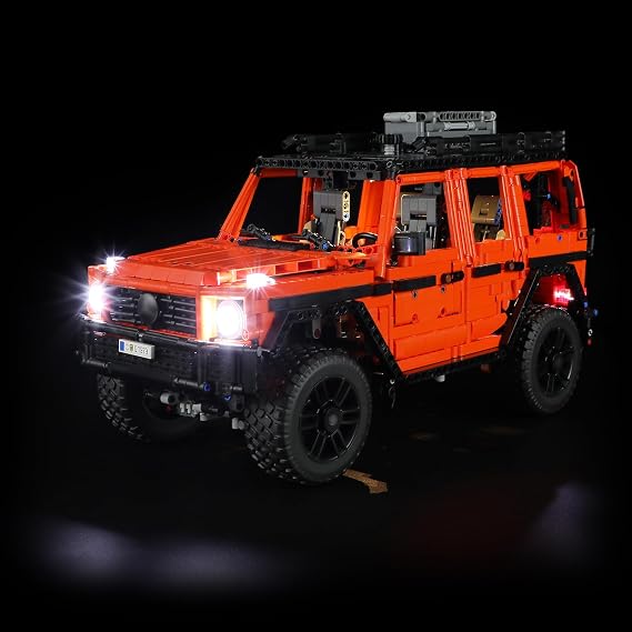 BRIKSMAX Light Kit for Lego Mercedes-Benz G 500 Professional Line Car -Led Lighting Compatible with Lego 42177 Technic G-Wagon Building Set- Not Included Lego Set