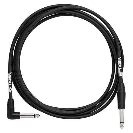 Tiger Guitar Cable - Bass Keyboard E-Drums Instrument Lead