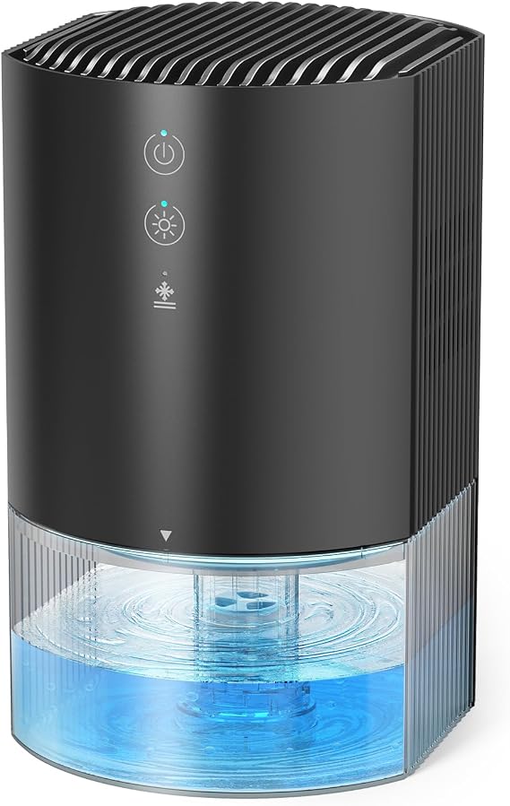 Dehumidifiers for Home, 33oz Dehumidifier for Bedroom with Auto Shutoff, Auto Defrost, Ultra-Quiet Energy Saving for Bathroom Closet Wardrobe Office RV (330sq. ft)