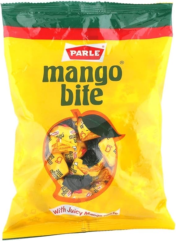 Parle Mango Bite 333g (Pack of 1) – Mango Flavored Candy Juicy Taste – Chocolate Toffee - Easy To Carry Anywhere