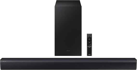 Samsung B750D 5.1ch Soundbar w/DTS Virtual:X, Built-in Center Speaker, Subwoofer with Bass Boost, Adaptive Sound, Bluetooth, Game Mode, with Alexa Built-in, HW-B750D/ZA (Newest Model)