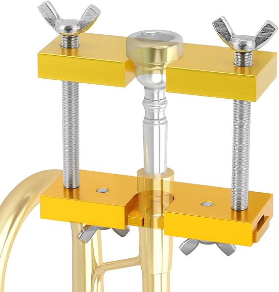 QWORK Adjustable Trumpet Mouthpiece Puller Tool for Brass Wind Instruments - Sturdy Mouthpiece Remover for Trumpet, Trombone, Horn
