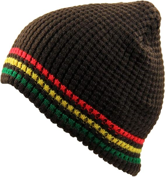 RW Rasta Knit Thermal Beanie (Brown/Rasta)