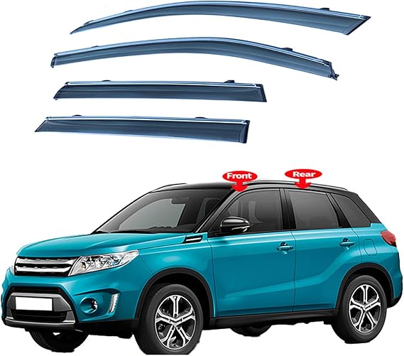 Car Side Window Wind Deflectors Visors Rain Guards for Suzuki Vitara 2016 2017 2018 2019 2020 2021 2022 2023 2024 2025 Deflectors Shields Exterior Accessories